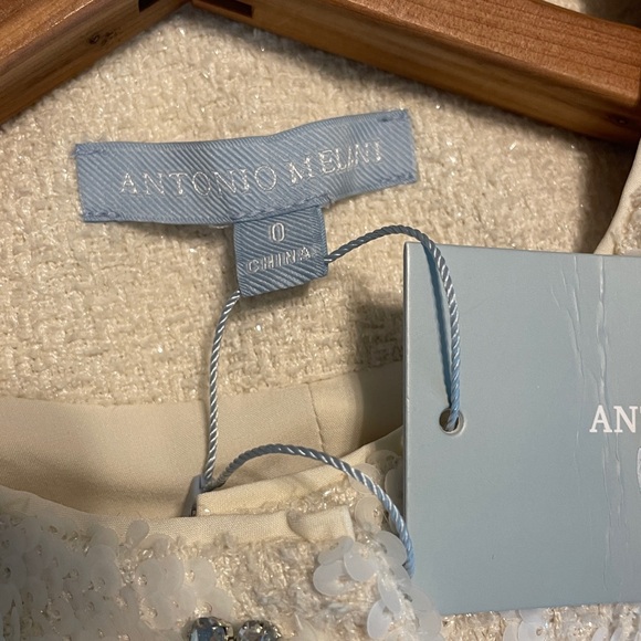 New Antonio Melani Luella Sequin Tweed Sleeveless Top size 0 - Picture 9 of 13